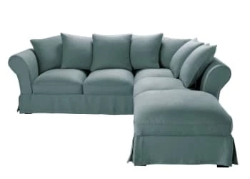 Maisons Du Monde Housses De Canapé Housse De Canapé D'angle Convertible (6 Cm) En Lin Froissé Gris Clair 8 Maisons Du Monde Housses De Canapé Housse De Canapé D'angle Convertible (6 Cm) En Lin Froissé Gris Clair – Image 6