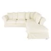 Maisons Du Monde Housses De Canapé Housse De Canapé D'angle Convertible 6 Places (matelas 12 Cm) Ivoire