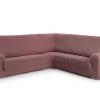 Eysa Housses De Canapé Housse De Canapé En Coin 3+1 Places Bordeaux 450 Cm -Plaids Soldes housse de canape en coin 3 1 places bordeaux 450 cm