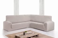 Eysa Housses De Canapé Housse De Canapé En Coin 3+1 Places écru 450 Cm -Plaids Soldes housse de canape en coin 3 1 places ecru 450 cm 2