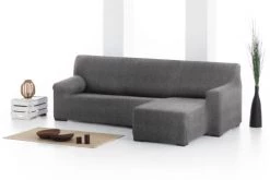 Eysa Housses De Canapé Housse De Canapé En L Droite B/c Gris Foncé 250 - 360 Cm -Plaids Soldes housse de canape en l droite b c gris fonce 250 360 cm 2