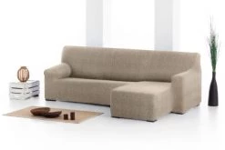 Eysa Housses De Canapé Housse De Canapé En L Droite B/c Taupe 250 - 360 Cm -Plaids Soldes housse de canape en l droite b c taupe 250 360 cm 3