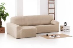 Eysa Housses De Canapé Housse De Canapé En L Gauche Extensible Beige 250 - 360 Cm -Plaids Soldes housse de canape en l gauche extensible beige 250 360 cm 3