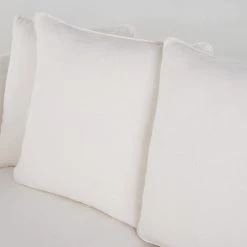 Maisons Du Monde Housses De Canapé Housse De Canapé Fixe Et Convertible 3/4 Places (6 Cm) En Lin Froissé Blanc -Plaids Soldes housse de canape fixe et convertible 3 4 places 6 cm en lin froisse blanc 1000 10 9 204435 3