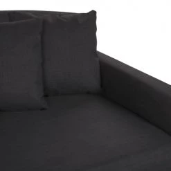 Beliani Housses De Canapé Housse Pour Canapé 3 Places Noir -Plaids Soldes housse pour canape 3 places noir 4