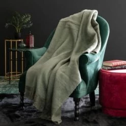 Maisons Du Monde Plaids Jeté Doux Effet Laine Gratté Vert 130x170 -Plaids Soldes jete doux effet laine gratte vert 130x170 1000 16 2 228700 1 1