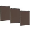 RED DECO Panneaux Et Stores Japonais Lot De 3 Stores Enrouleur D'extérieur 120x225 Cm Taupe Universel -Plaids Soldes lot de 3 stores enrouleur d exterieur 120x225 cm taupe universel