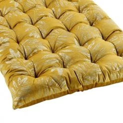 Douceur D'Intérieur Matelas Et Coussins De Sol Matelas De Sol Aspect Velours Métallisé Jaune 60x120cm -Plaids Soldes matelas de sol aspect velours metallise jaune 60x120cm 2