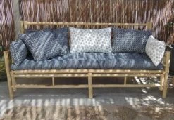 Casatera Matelas Et Coussins De Sol Matelas De Sol Coton Block Print Imprimé Blanc Sur Fond Bleu De Prusse -Plaids Soldes matelas de sol coton block print imprime blanc sur fond bleu de prusse 4