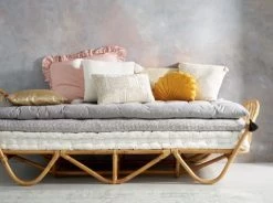 Maisons Du Monde Matelas De Sol Enfant Matelas De Sol En Coton Gris 90x190 -Plaids Soldes matelas de sol en coton gris 90x190 1000 15 40 156619 8