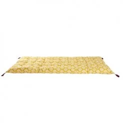 Maisons Du Monde Matelas Pour Bain De Soleil Matelas De Sol En Coton Jaune Motifs Graphiques Blancs 90x190