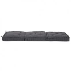 The Home Deco Factory Matelas Et Coussins De Sol Matelas Futon Pliable Gris Anthracite Coton 180x60x10cm -Plaids Soldes matelas futon pliable gris anthracite coton 180x60x10cm 4