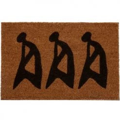 Maisons Du Monde Paillassons Paillasson à Motifs Géométriques Marron Et Noirs, 40x60