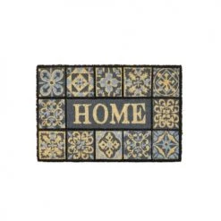 Wadiga Paillassons Paillasson Coco Façon Carreaux De Ciment Gris Home 60x40x1,5cm