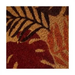 Wadiga Paillassons Paillasson Coco Feuillage 60x40x1,5cm -Plaids Soldes paillasson coco feuillage 60x40x1 5cm 1
