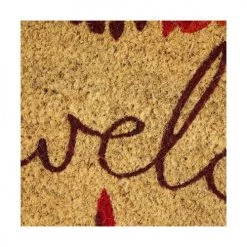 Wadiga Paillassons Paillasson Coco Feuilles Welcome 60x40x1,5cm -Plaids Soldes paillasson coco feuilles welcome 60x40x1 5cm 2