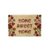 Wadiga Paillassons Paillasson Coco Fleurs Multicolores Home Sweet Home 60x40x1,5cm -Plaids Soldes paillasson coco fleurs multicolores home sweet home 60x40x1 5cm