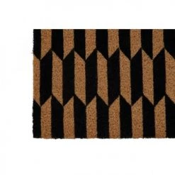 Wadiga Paillassons Paillasson Coco Motifs Géométriques Noirs Arrow 60x40cm -Plaids Soldes paillasson coco motifs geometriques noirs arrow 60x40cm 3