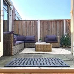 Best For Boots Paillassons Paillasson En Caoutchouc Tressé 60 X 120 Cm -Plaids Soldes paillasson en caoutchouc tresse 60 x 120 cm 2