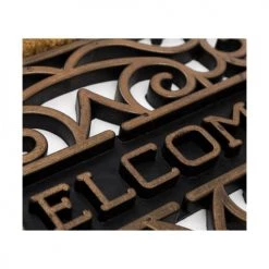 Unimasa Paillassons Paillasson En Coco Et Caoutchouc Doré -Plaids Soldes paillasson en coco et caoutchouc dore 2