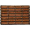 Casâme Paillassons Paillasson En Coco Motif Rectangle - Marron -Plaids Soldes paillasson en coco motif rectangle marron