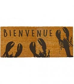 Wadiga Paillassons Paillasson En Coco Noir 3 Homards 70x30cm