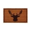 Aubry Gaspard Paillassons Paillasson En Fibres De Coco Tête De Cerf 75 X 45 Cm -Plaids Soldes paillasson en fibres de coco tete de cerf 75 x 45 cm