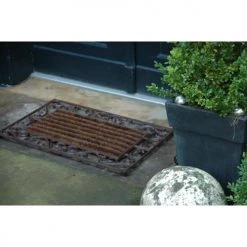 Esschert Design Paillassons Paillasson En Fonte Et Rouleaux Coco 74x46 -Plaids Soldes paillasson en fonte et rouleaux coco 74x46 4