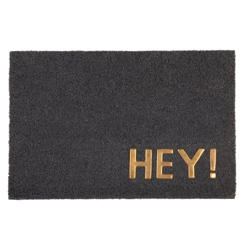 Maisons Du Monde Paillassons Paillasson Gris Anthracite Imprimé Doré 40x60 3 Maisons Du Monde Paillassons Paillasson Gris Anthracite Imprimé Doré 40x60