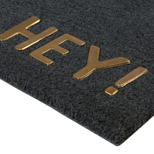 Maisons Du Monde Paillassons Paillasson Gris Anthracite Imprimé Doré 40x60 4 Maisons Du Monde Paillassons Paillasson Gris Anthracite Imprimé Doré 40x60 – Image 2