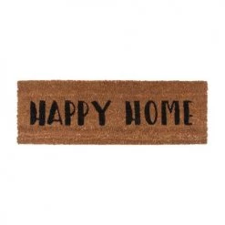 Present Time Paillassons Paillasson Happy Home Noir En Coco 75x26
