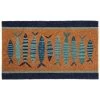 Maisons Du Monde Paillassons Paillasson Imprimé Poissons Bleus 45x75 -Plaids Soldes paillasson imprime poissons bleus 45x75 1000 4 5 205415 1