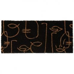 Maisons Du Monde Paillassons Paillasson Motifs Visages Noirs Et Marron 25x55