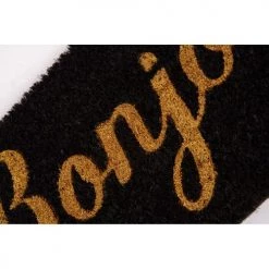 Present Time Paillassons Paillasson Rectangulaire En Fibre De Coco 75x26cm Noir Et Beige -Plaids Soldes paillasson rectangulaire en fibre de coco 75x26cm noir et beige 3