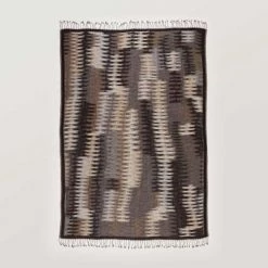 Madura Plaids Plaid 140x200 Cm Graphite En Laine -Plaids Soldes plaid 140x200 cm graphite en laine 2