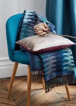 Madura Plaids Plaid 140x200 Cm Indigo En Laine -Plaids Soldes plaid 140x200 cm indigo en laine 2