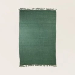 Madura Plaids Plaid 140x200 Cm Vert Loden En Lin -Plaids Soldes plaid 140x200 cm vert loden en lin 2