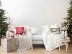 Maisons Du Monde Plaids Plaid à Franges Gris 127x152 -Plaids Soldes plaid a franges gris 127x152 1000 14 18 195752 4