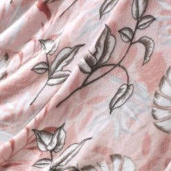 Douceur D'Intérieur Plaids Plaid à Franges Rose 125x150cm -Plaids Soldes plaid a franges rose 125x150cm 2