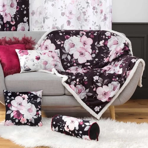 Douceur D'Intérieur Plaids Plaid Aspect Velours Flowers 125x150cm 4 Douceur D'Intérieur Plaids Plaid Aspect Velours Flowers 125x150cm – Image 2