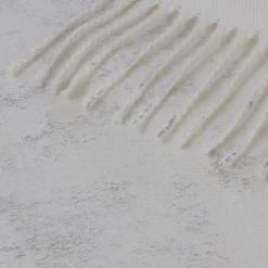 Sensei Maison Plaids Plaid Avec Franges Argent 130x170 Cm -Plaids Soldes plaid avec franges argent 130x170 cm 2