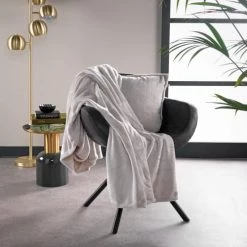 Dutch Decor Plaids Plaid Beige Fleece 150x200 Cm Uni -Plaids Soldes plaid beige fleece 150x200 cm uni 8