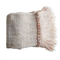 My Bliss Home Plaids Plaid Blanc Cassé 200x140 Cm -Plaids Soldes plaid blanc casse 200x140 cm 2