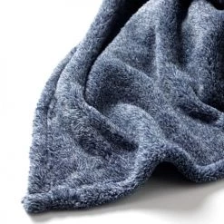 Dutch Decor Plaids Plaid Bleu Fleece 140x180 Cm Uni -Plaids Soldes plaid bleu fleece 140x180 cm uni 4