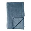 Dutch Decor Plaids Plaid Bleu Fleece 150x200 Cm Uni