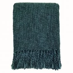 Malagoon Plaids Plaid Bleu Foncé 125x150 -Plaids Soldes plaid bleu fonce 125x150 3