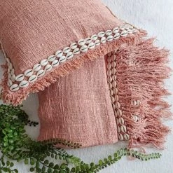 My Bliss Home Plaids Plaid Camel Coton Coquillages 200x140 Cm -Plaids Soldes plaid camel coton coquillages 200x140 cm 3