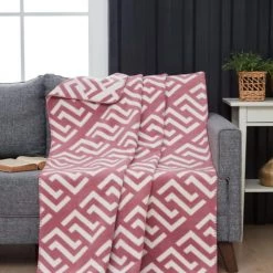 Sensei Maison Plaids Plaid Coton/acrylique Anthracite 130x170 Cm -Plaids Soldes plaid coton acrylique anthracite 130x170 cm 5