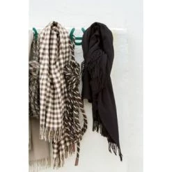 Brun De Vian-Tiran Plaids Plaid Doux En Laine Gris Foncé 140x200 Cm -Plaids Soldes plaid doux en laine gris fonce 140x200 cm 6