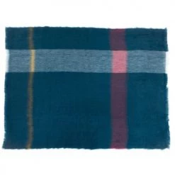 Brun De Vian-Tiran Plaids Plaid Doux Vaporeux En Laine Bleu Nuit 140x180 Cm -Plaids Soldes plaid doux vaporeux en laine bleu nuit 140x180 cm 3